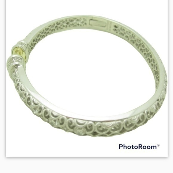 Tacori Yellow CZ sterling silver bracelet - Picture 3 of 6